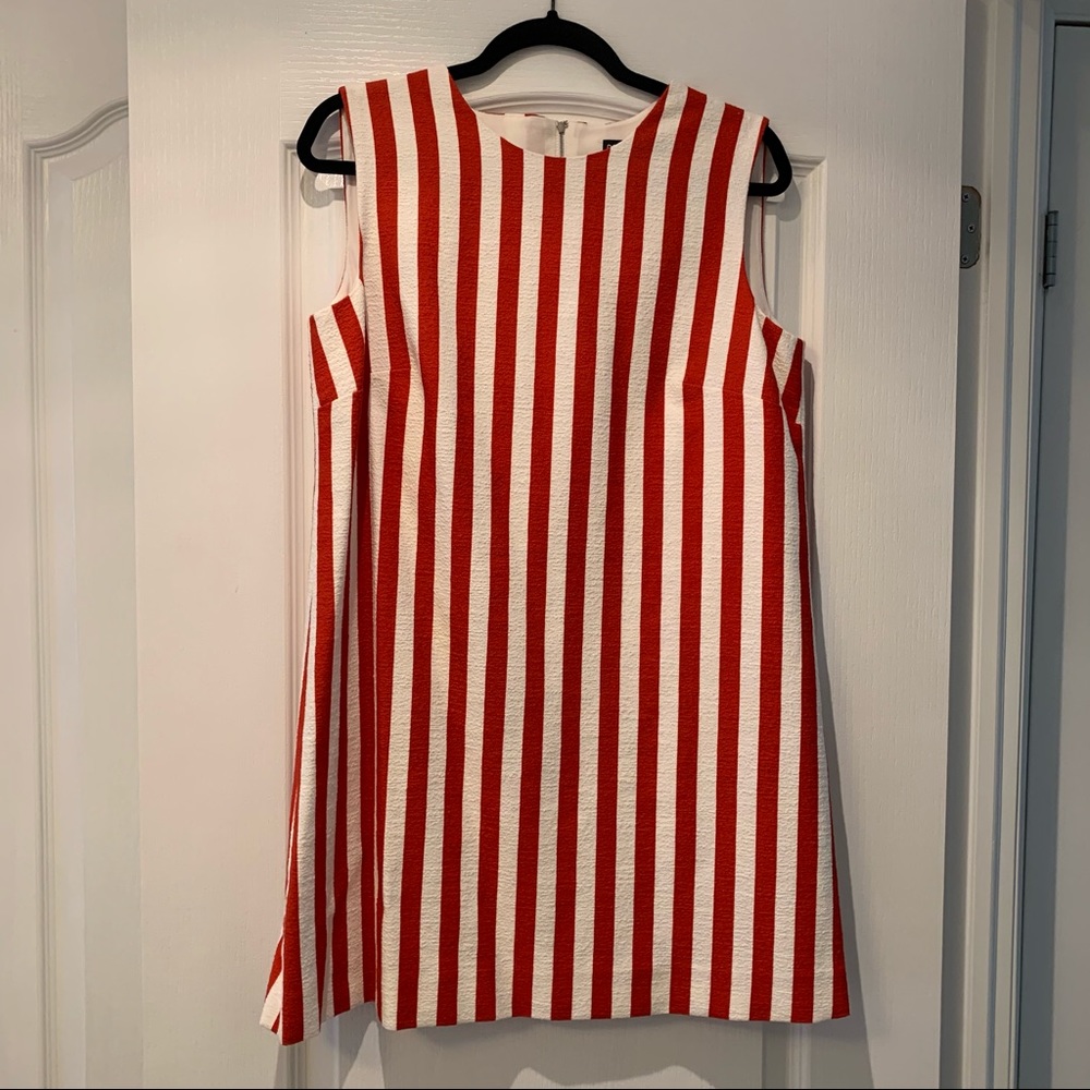 Dolce and Gabbana Red Stripe Mini Dress - Picture 1 of 5
